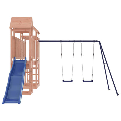 Outdoor Playset Natural Wood, Blue