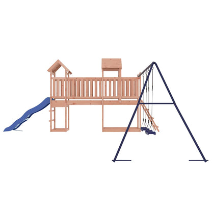 Outdoor Playset Natural Wood, Blue