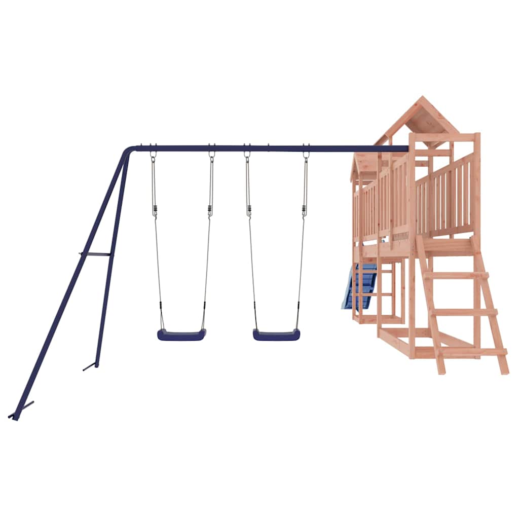 Outdoor Playset Natural Wood, Blue