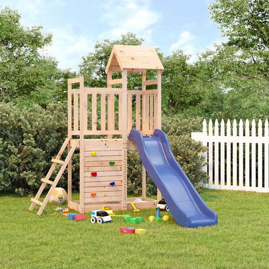 Outdoor Playset Pine Solid Pine Wood Large Durable