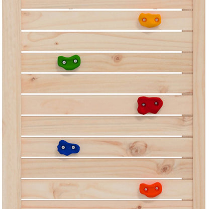 Outdoor Playset Natural wood, Blue Solid pine wood, Polypropylene