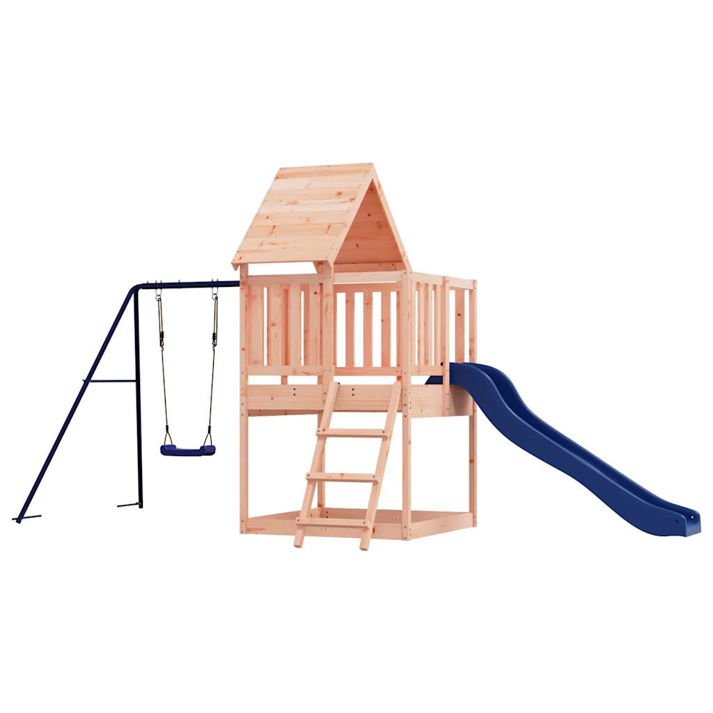 Outdoor Playset Natural wood Solid Douglas Fir Large Durable