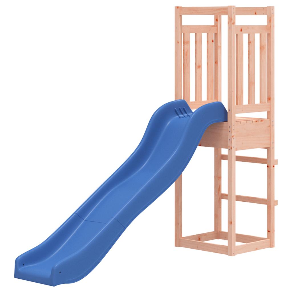 Outdoor Playset Natural wood and blue