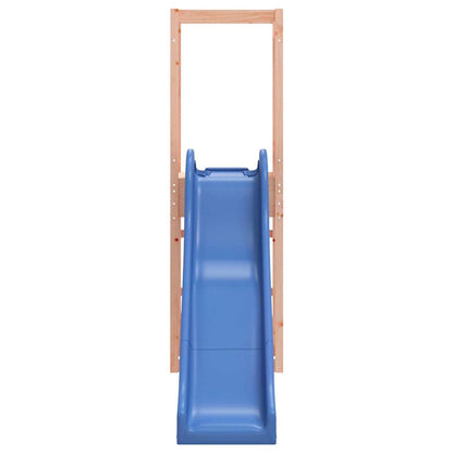 Outdoor Playset Natural wood and blue