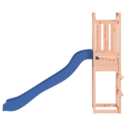 Outdoor Playset Natural wood and blue