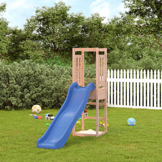 Outdoor Playset Natural wood and blue