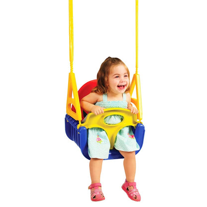 Swing Seat Blue Polypropylene Toddler size Adjustable Armrests