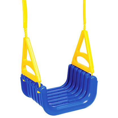 Swing Seat Blue Polypropylene Toddler size Adjustable Armrests