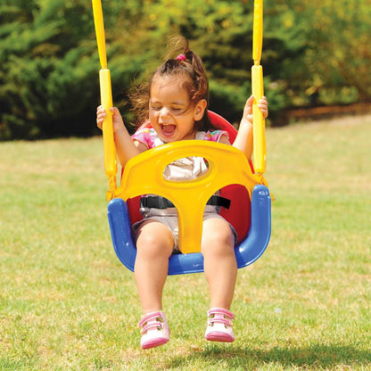 Swing Seat Blue Polypropylene Toddler size Adjustable Armrests