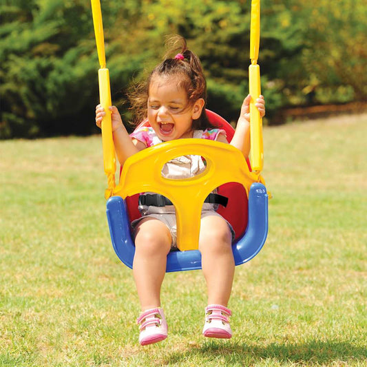 Swing Seat Blue Polypropylene Toddler size Adjustable Armrests