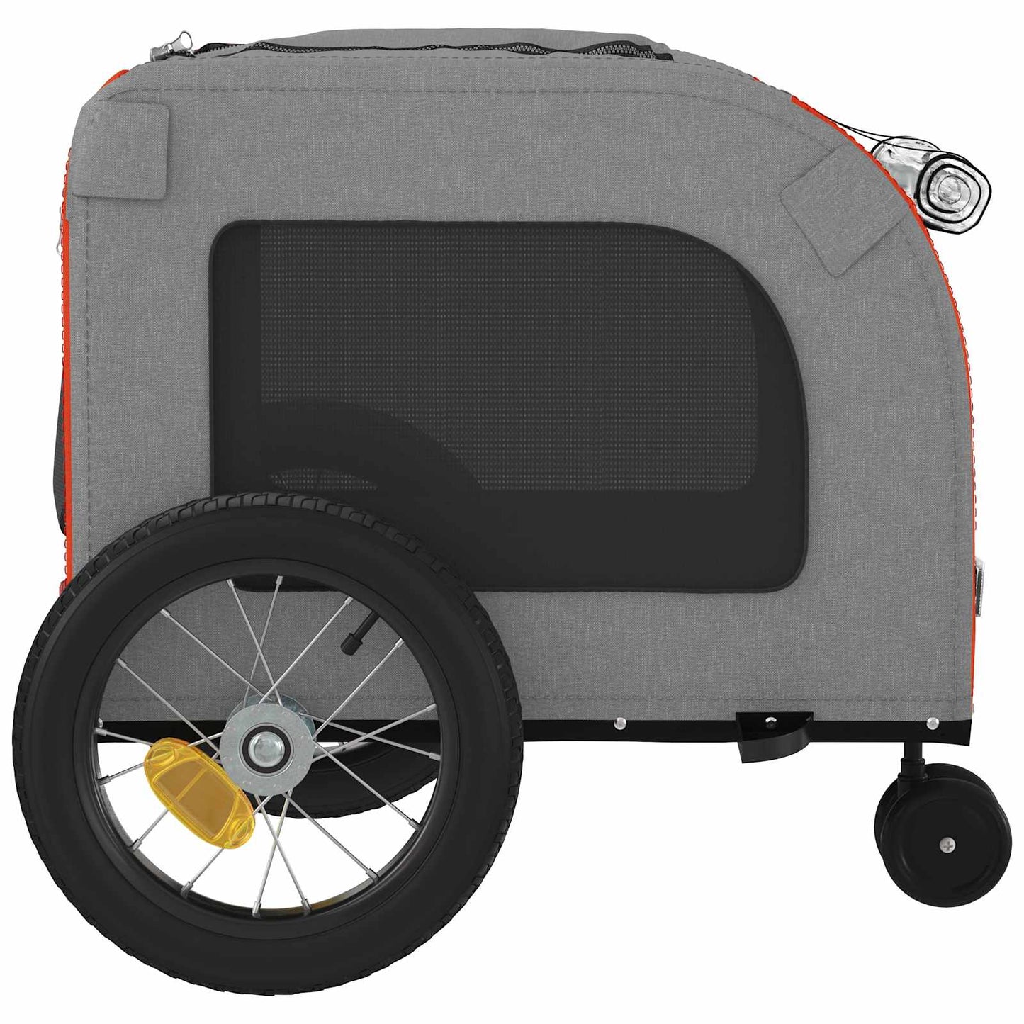 Pet Bike Trailer Orange and Grey 49.21 x 20.87 x 21.26 in
