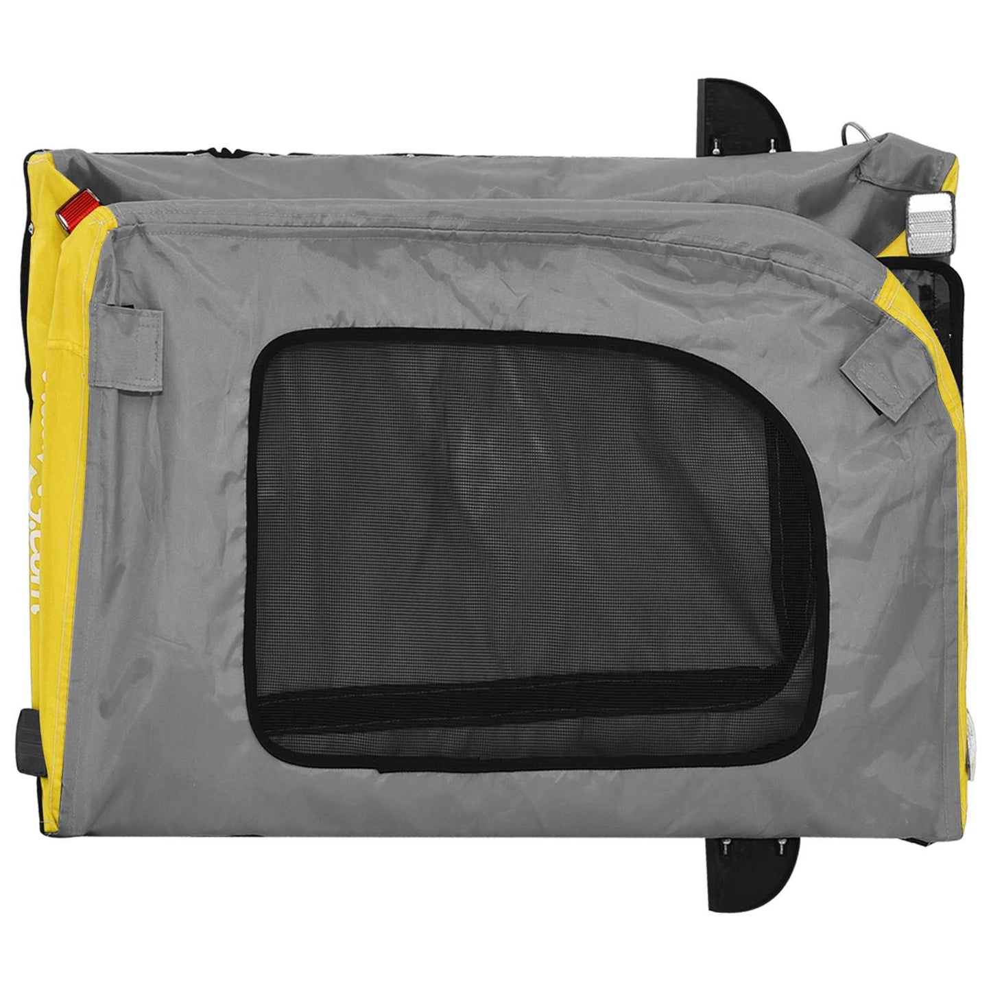 Pet Bike Trailer Yellow and Grey 49.21 x 20.87 x 21.26 in