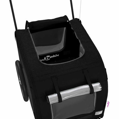 Pet Bike Trailer with Storage Black 49.02 x 25.00 x 20.87 in