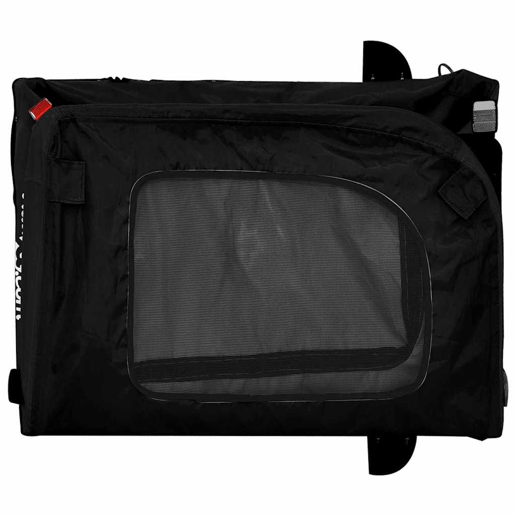 Pet Bike Trailer with Storage Black 49.02 x 25.00 x 20.87 in