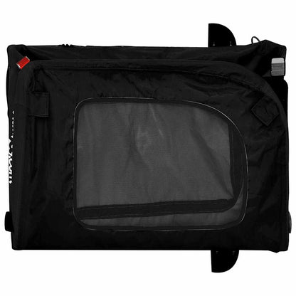 Pet Bike Trailer with Storage Black 49.02 x 25.00 x 20.87 in