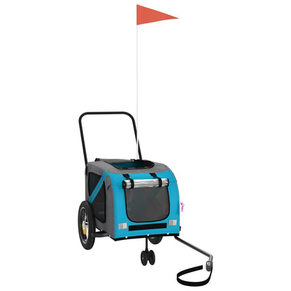 Pet Bike Trailer Blue Oxford fabric Small Durable