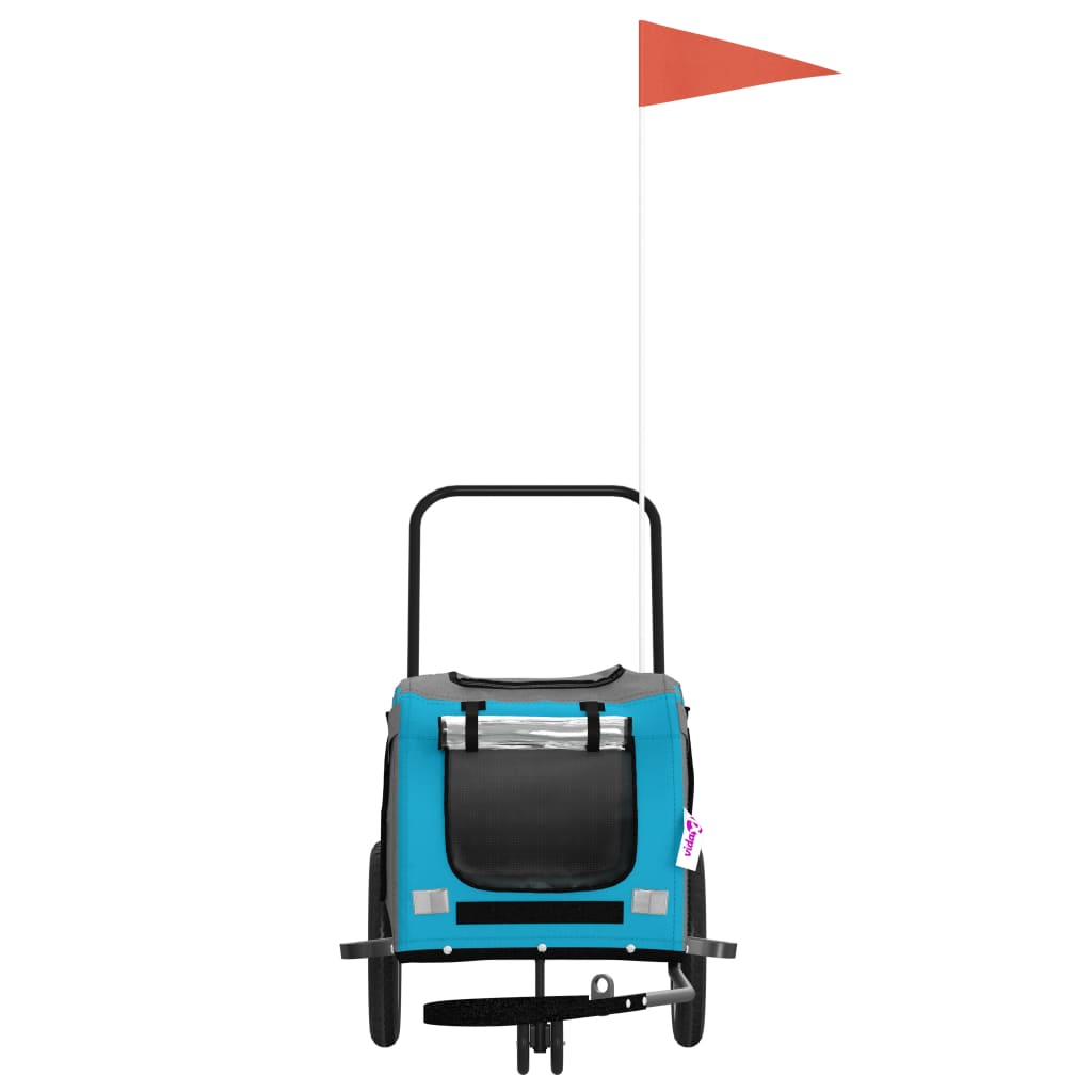Pet Bike Trailer Blue Oxford fabric Small Durable