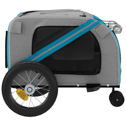 Pet Bike Trailer Blue Oxford fabric Small Durable