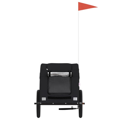 Pet Bike Trailer Black Iron Small Collapsible Pet Bike Trailer