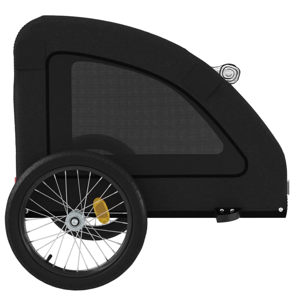 Pet Bike Trailer Black Iron Small Collapsible Pet Bike Trailer
