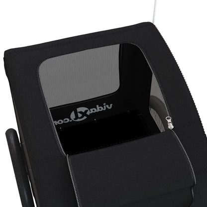 Pet Bike Trailer Black Iron Small Collapsible Pet Bike Trailer