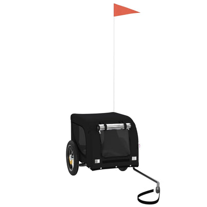 Pet Bike Trailer Black Oxford fabric, Iron, PVC Medium