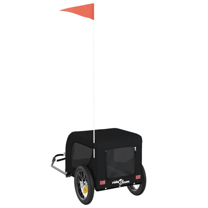 Pet Bike Trailer Black Oxford fabric, Iron, PVC Medium