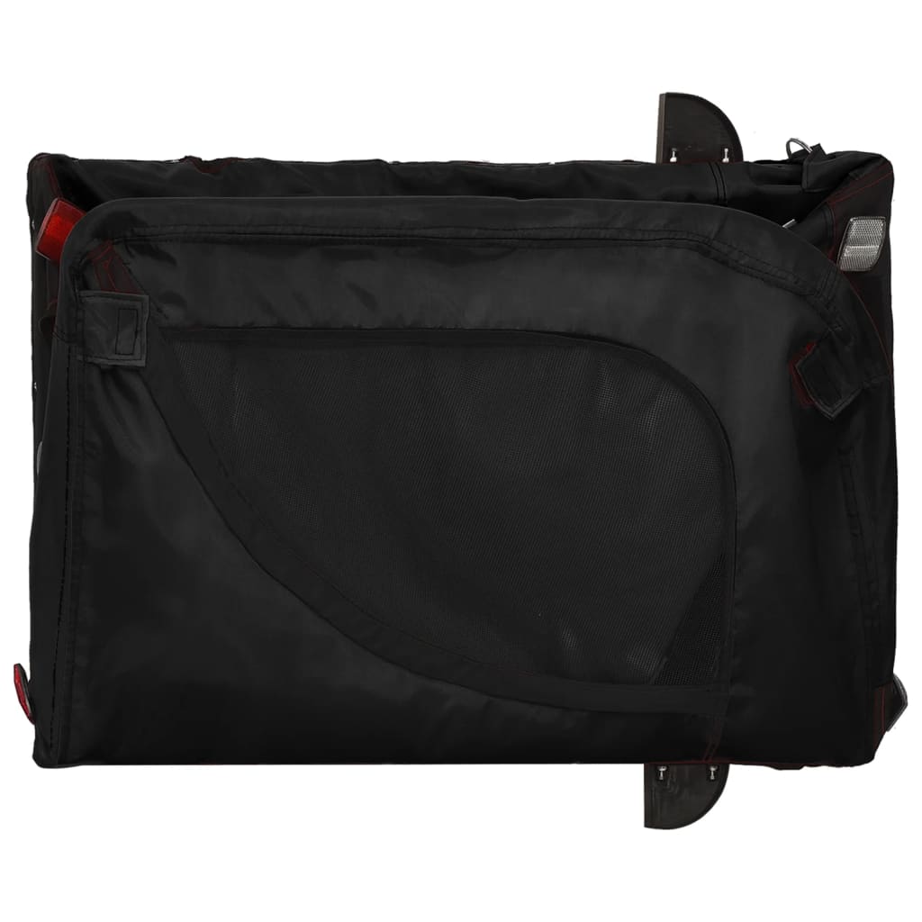 Pet Bike Trailer Black Oxford fabric, iron, PVC Durable