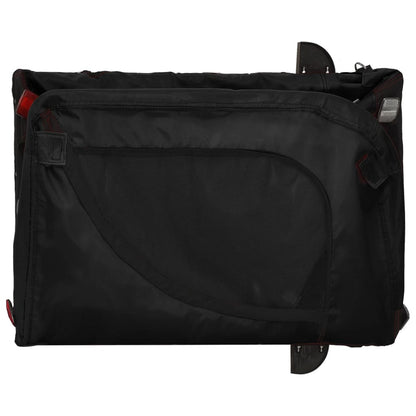 Pet Bike Trailer Black Oxford fabric, iron, PVC Durable