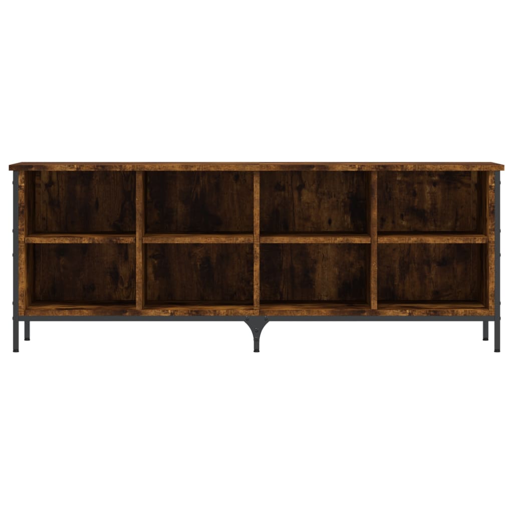Shoe Cabinet Smoked Oak Engineered Wood 51.6x13.8x19.7 in