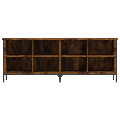 Shoe Cabinet Smoked Oak Engineered Wood 51.6x13.8x19.7 in