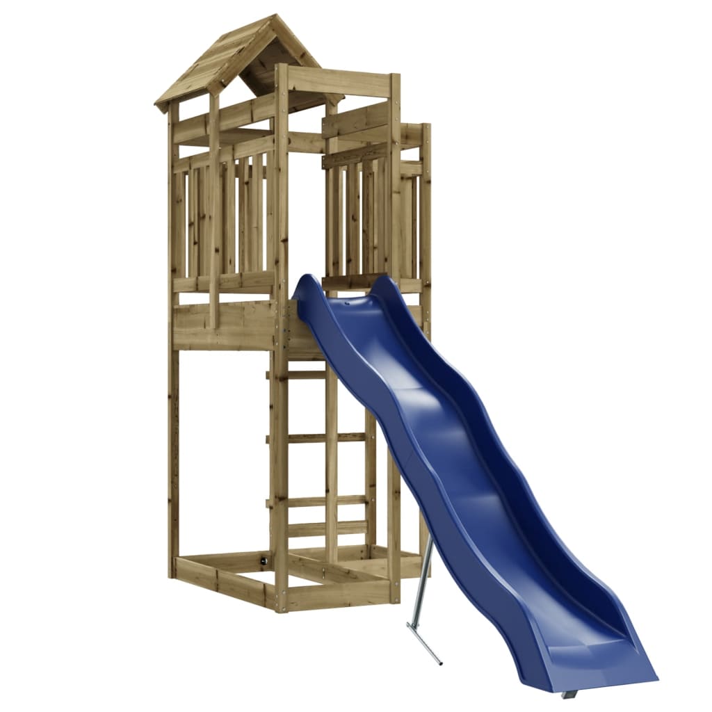Outdoor Playset Natural wood, Blue Vacuum pressure treated pine wood