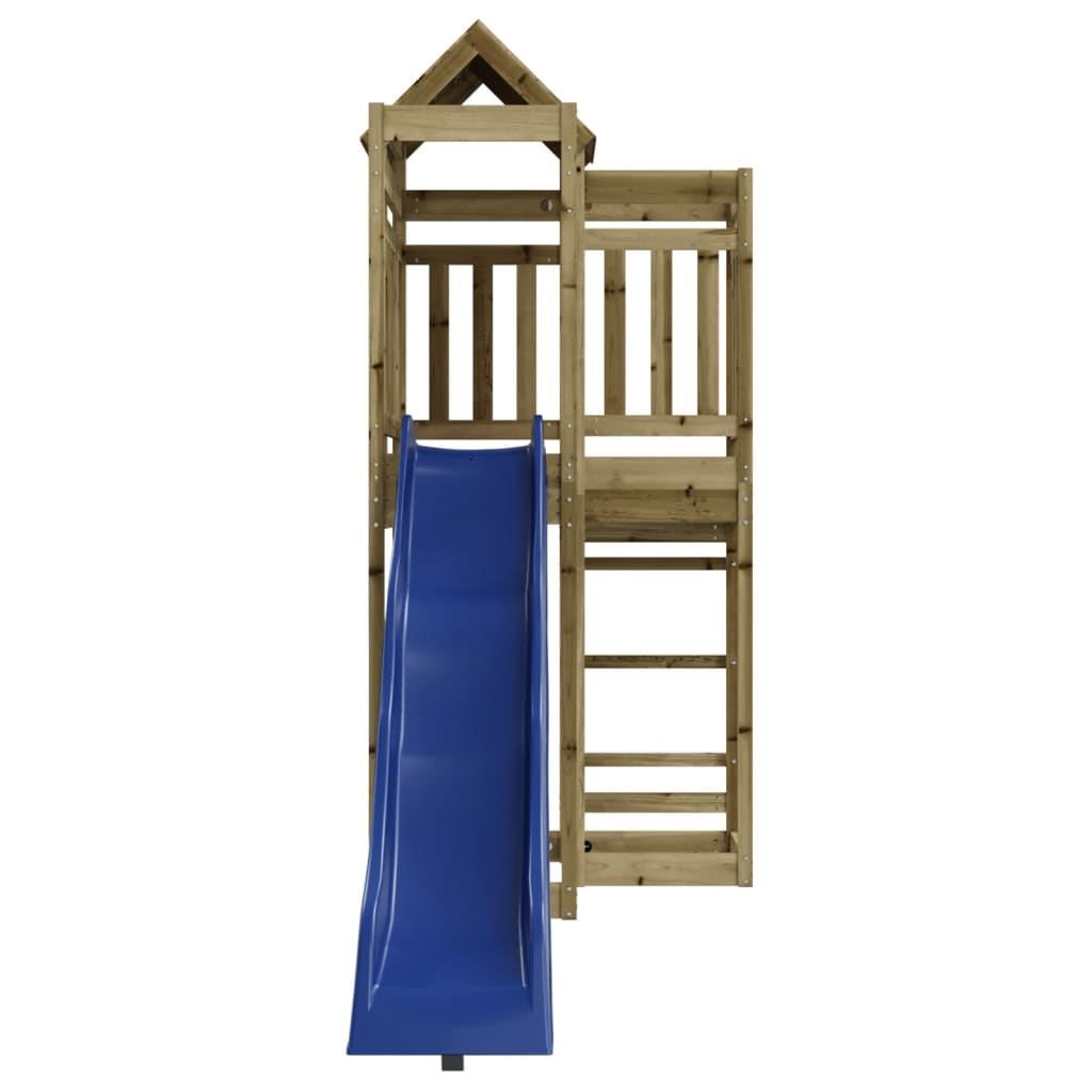 Outdoor Playset Natural wood, Blue Vacuum pressure treated pine wood