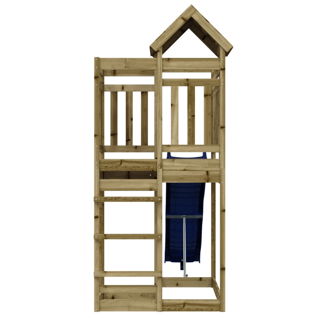 Outdoor Playset Natural wood, Blue Vacuum pressure treated pine wood