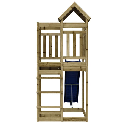 Outdoor Playset Natural wood, Blue Vacuum pressure treated pine wood