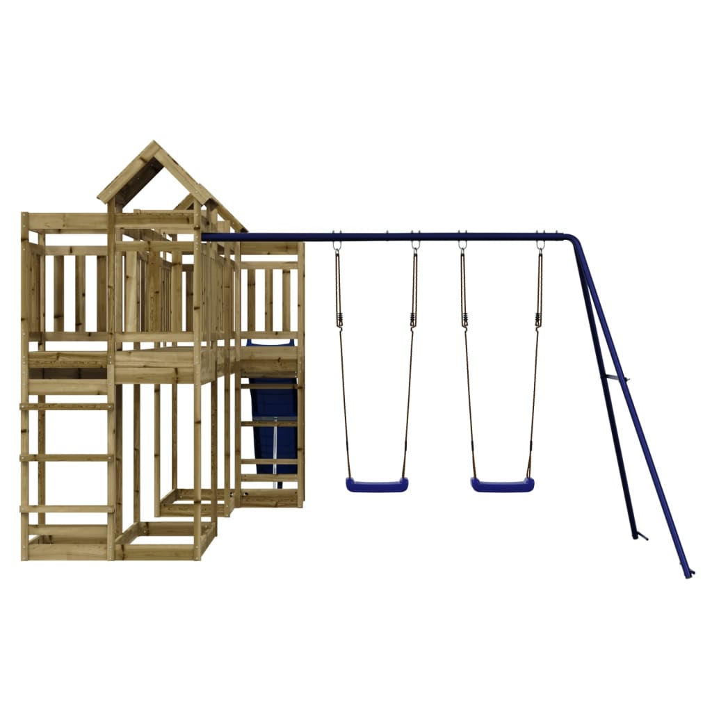 Outdoor Playset Pine Impregnated Pine Wood 142.5 x 224.8 x 93.7 in