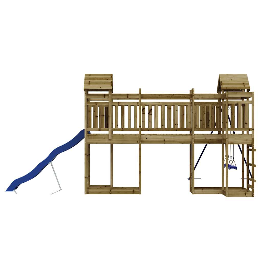 Outdoor Playset Pine Impregnated Pine Wood 142.5 x 224.8 x 93.7 in