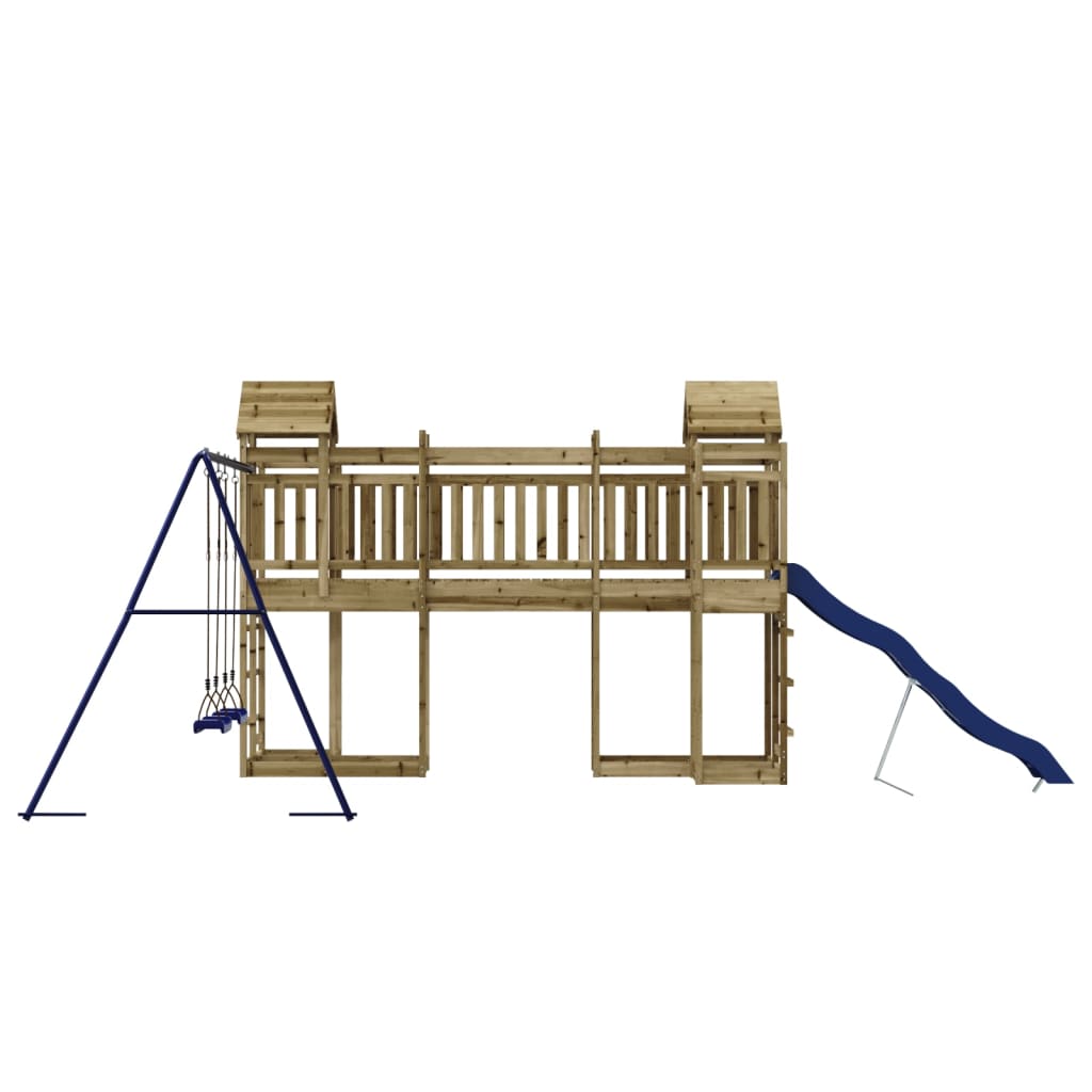 Outdoor Playset Pine Impregnated Pine Wood 142.5 x 224.8 x 93.7 in