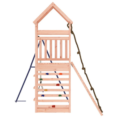 Outdoor Playset Brown and Blue Solid Douglas Fir wood Large