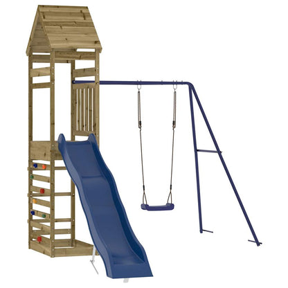 Outdoor Playset Pine wood, Blue Treated pine wood, PP Large