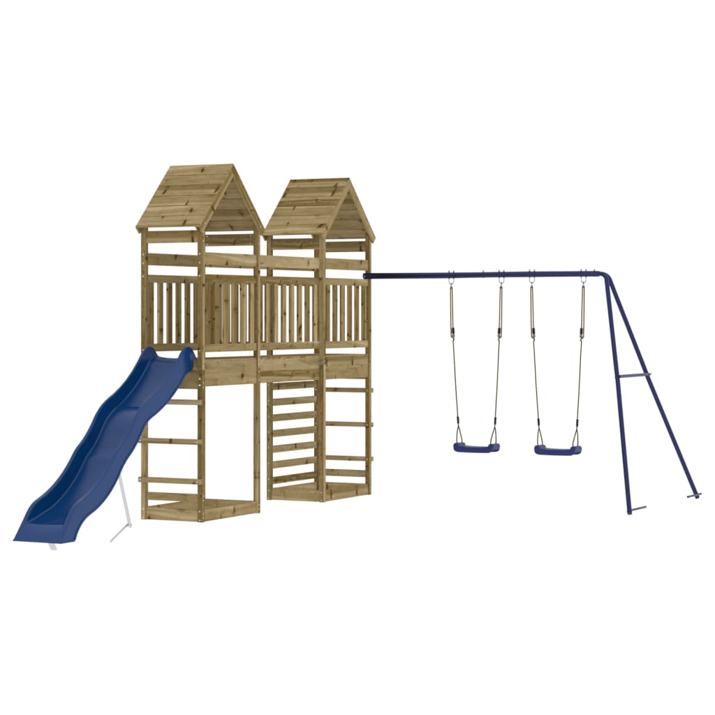 Outdoor Playset Pine Wood Treated Pine Wood Large Durable