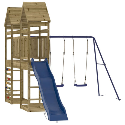 Outdoor Playset Pine Wood Treated Pine Wood Large Durable