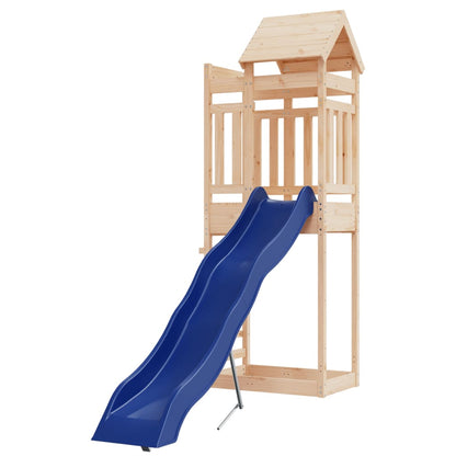 Outdoor Playset Brown Solid pine wood Large Durable