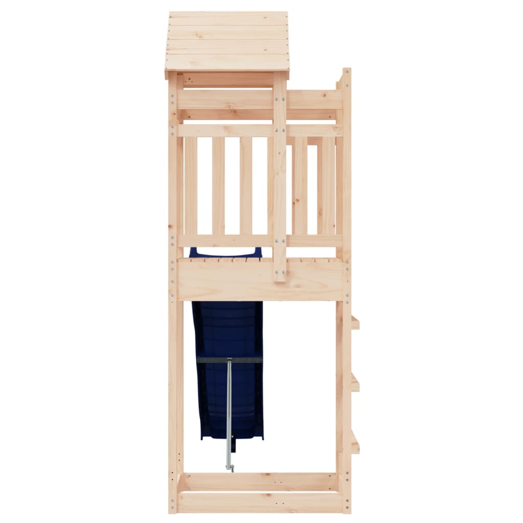 Outdoor Playset Brown Solid pine wood Large Durable