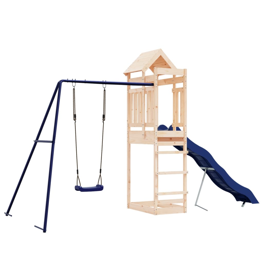 Outdoor Playset Natural Pine, Blue