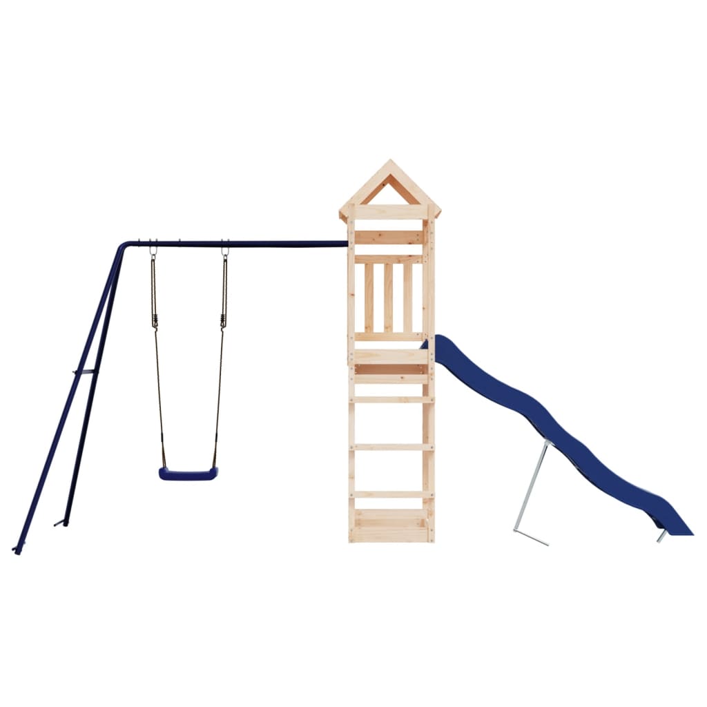 Outdoor Playset Natural Pine, Blue