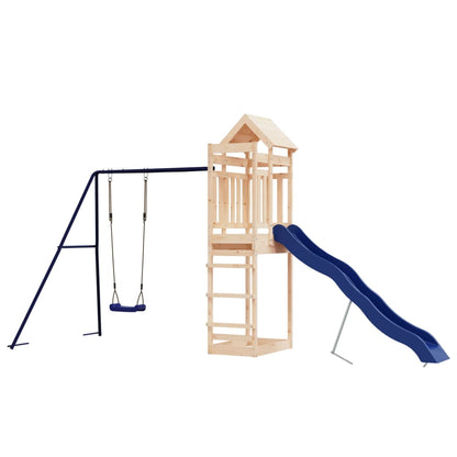 Outdoor Playset Natural Pine, Blue