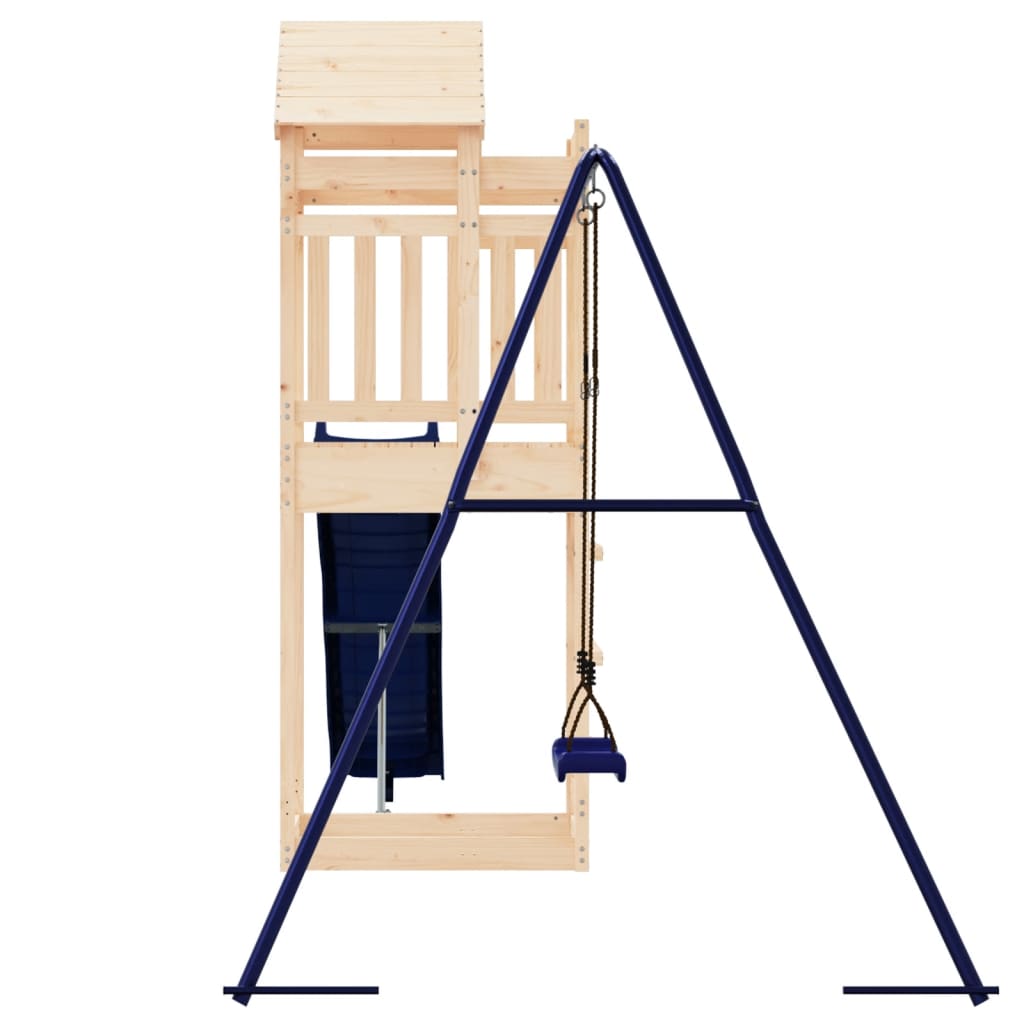 Outdoor Playset Natural Pine, Blue