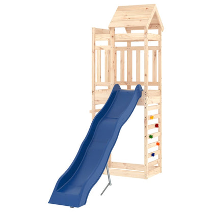Outdoor Playset Natural Solid Pine Wood Medium Decorative Inlays