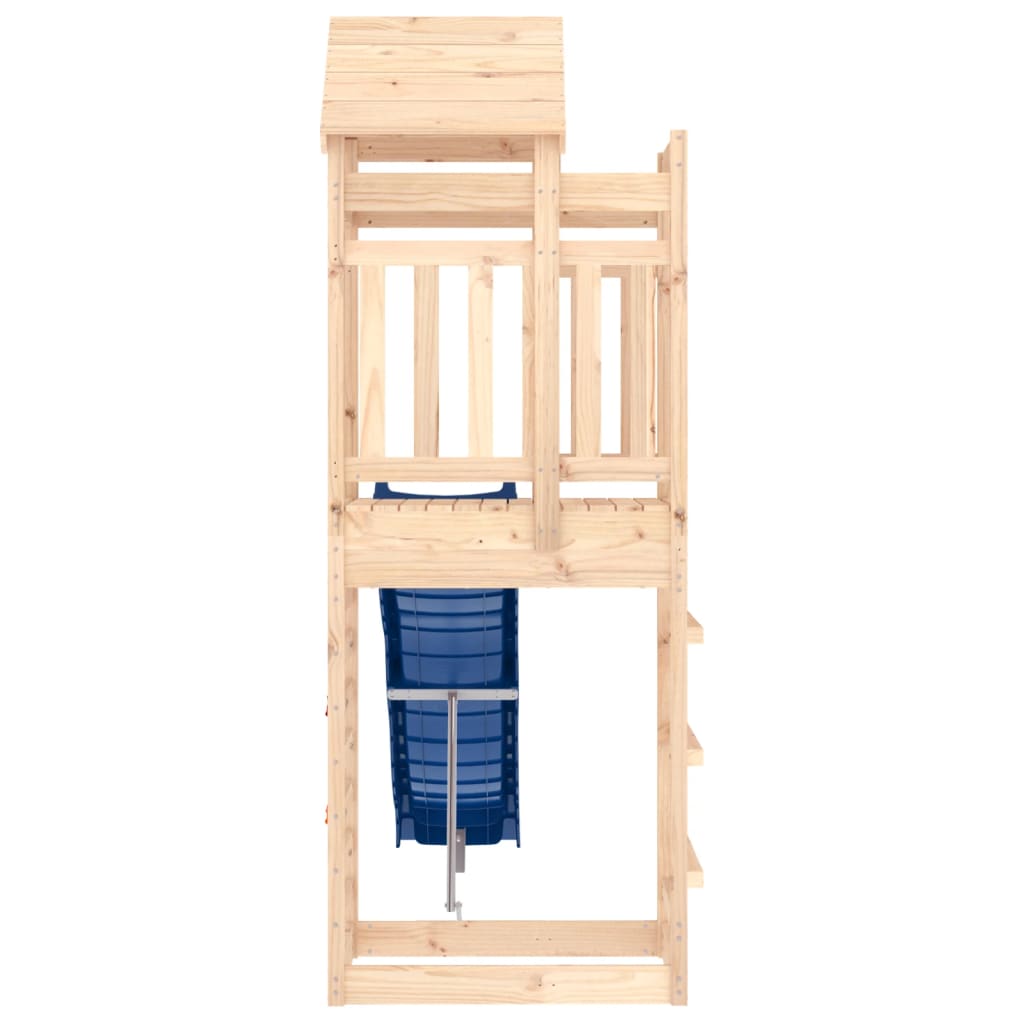 Outdoor Playset Natural Solid Pine Wood Medium Decorative Inlays